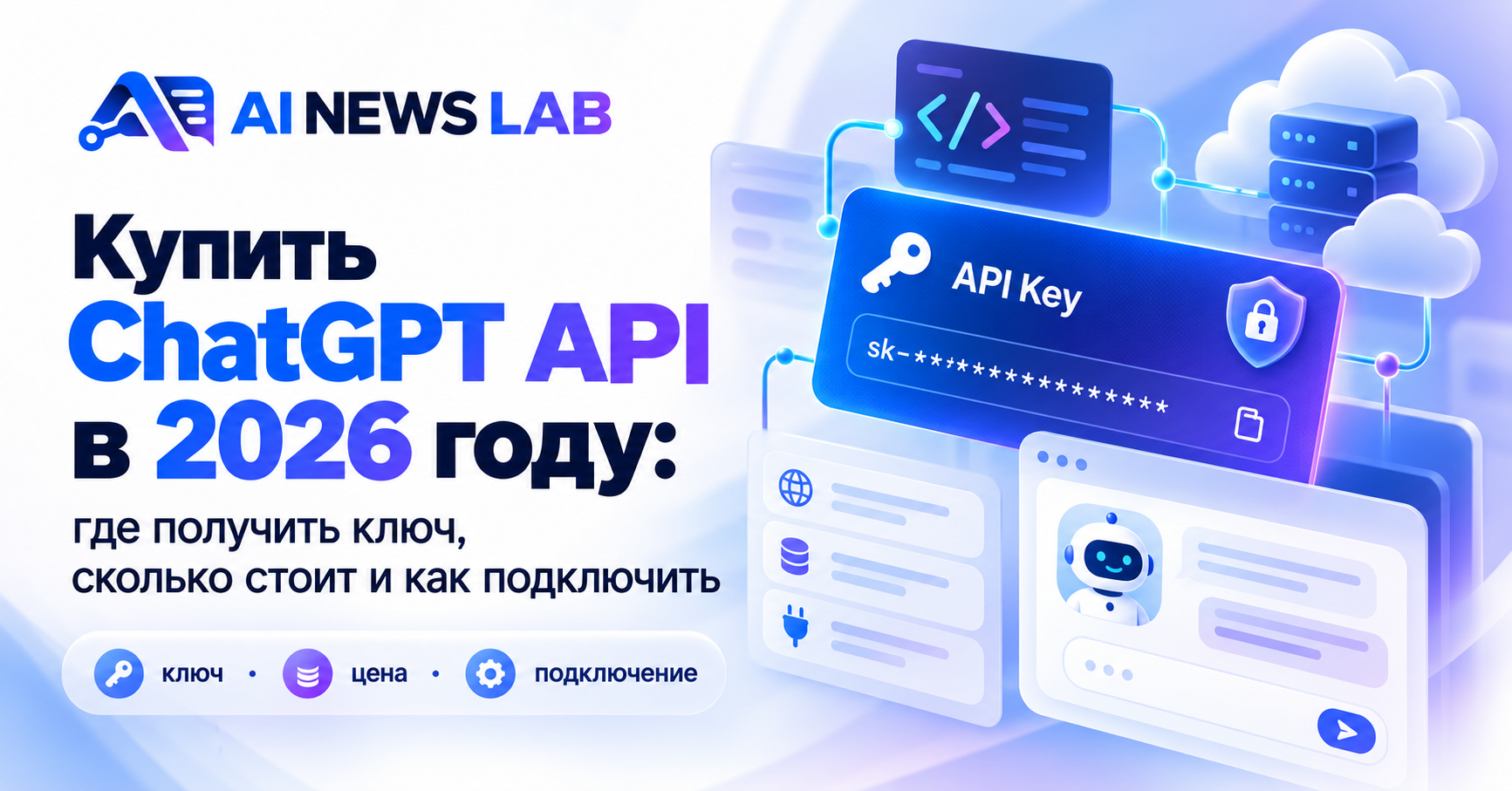 ChatGPT API в 2026 году — получение ключа OpenAI, стоимость подключения и сравнение способов покупки