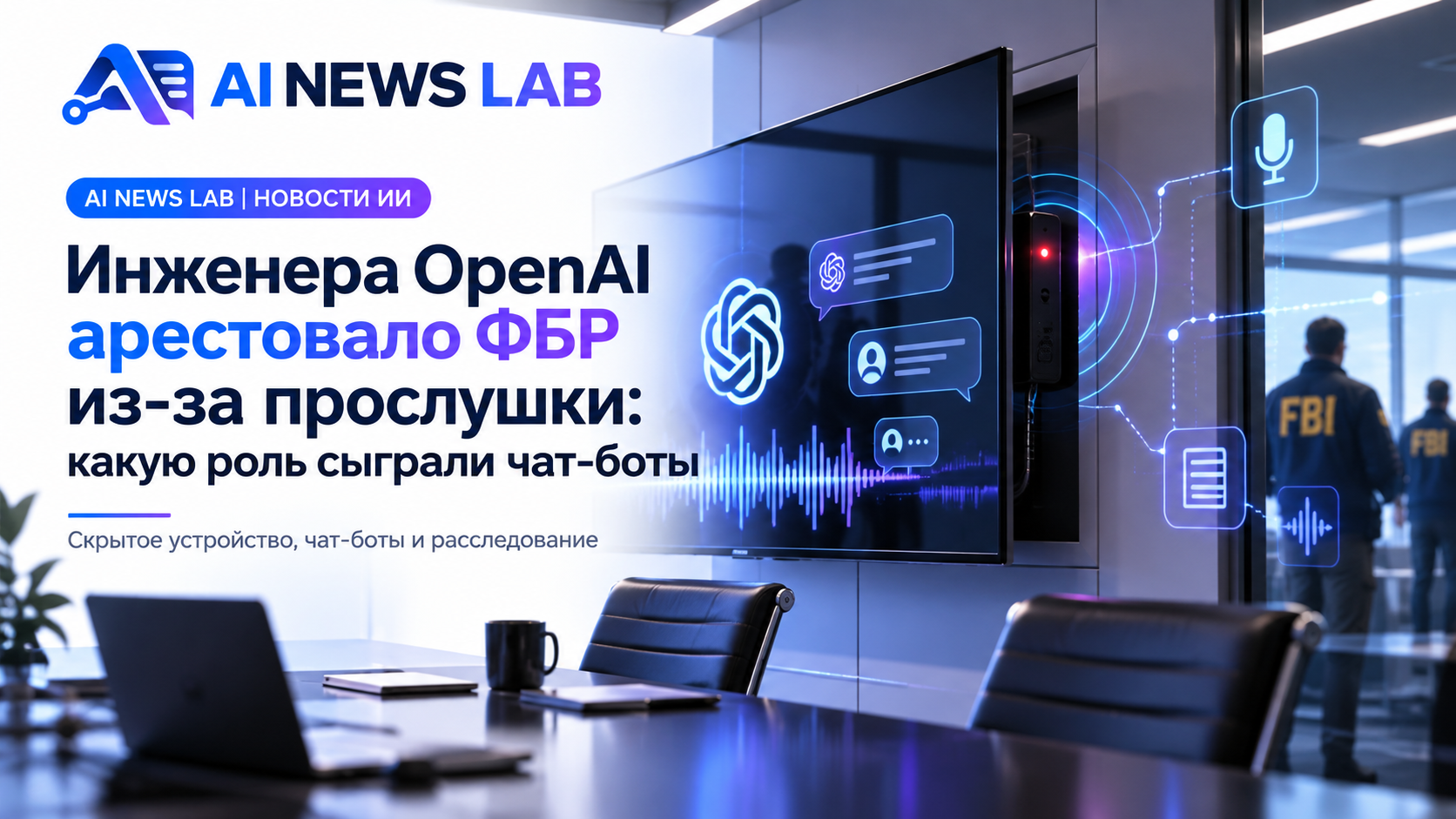 Инженера OpenAI арестовало ФБР из-за прослушки: какую роль сыграли чат-боты