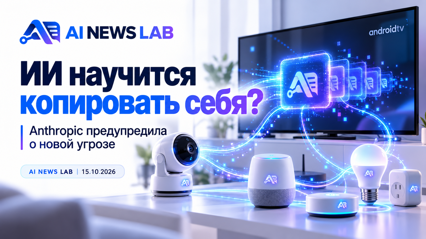 Anthropic исследовала самокопирующийся искусственный интеллект и возможность его распространения между устройствами умного дома.