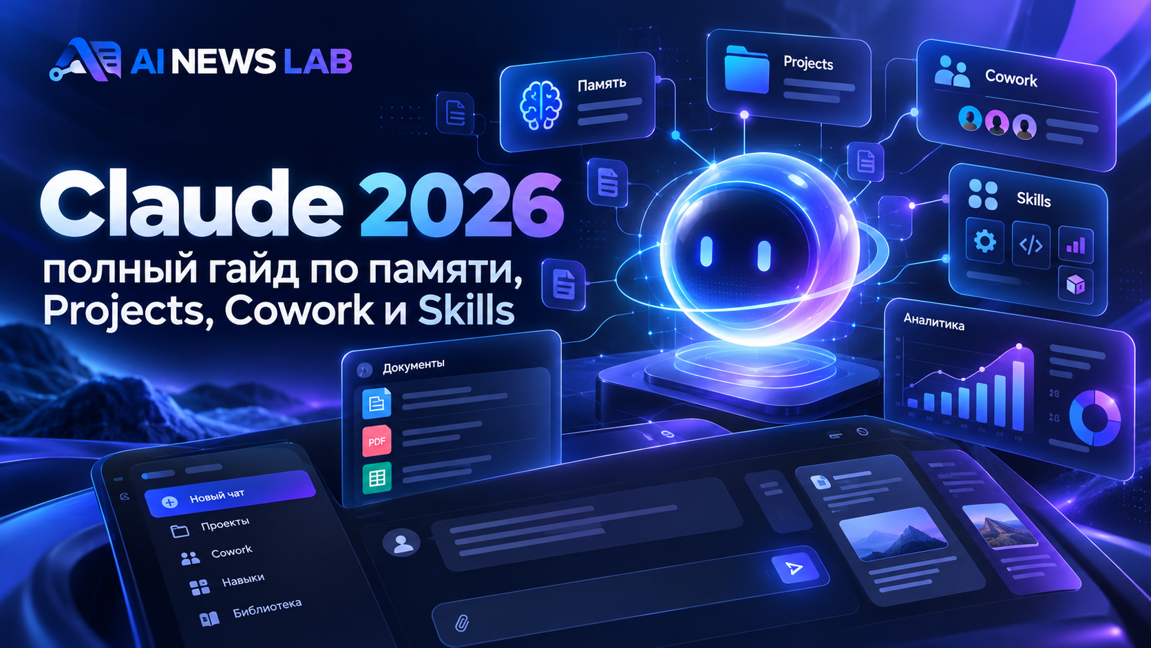 Claude 2026 — практическое руководство по нейросети Anthropic, Projects, Cowork, памяти и Skills